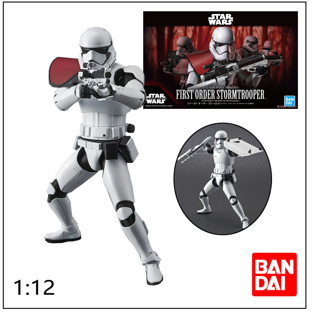 

Bandai Star Wars 1/12 Imperial Stormtrooper Anime Figures The Rise Skywalker Assembly Toys Collection Model Birthday Gift