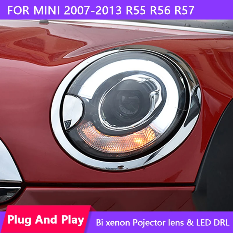 Sanvi 2 шт фара в сборе для BMW Mini R55 R56 R57 2007 2013 модернизация фар с линзы проектора Bi Xenon