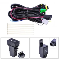 h11 car fog light wiring harness sockets wire led indicators switch 12v 40a relay auto onoff switch kits fit led work lamp
