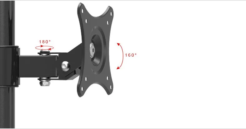 ЖК дисплей ТВ крепление настольная подставка для монитора зажимное выдвижной