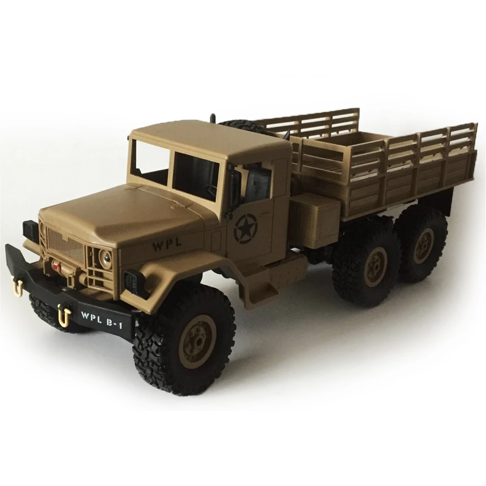 WPL 1/16 военный Радиоуправляемый грузовик электрический автомобиль 6WD внедорожник с беспроводным пультом дистанционного управления детский автомобиль подарок на день рождения