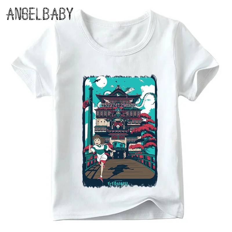 Футболка для мальчиков и девочек с рисунком из японского аниме изображением