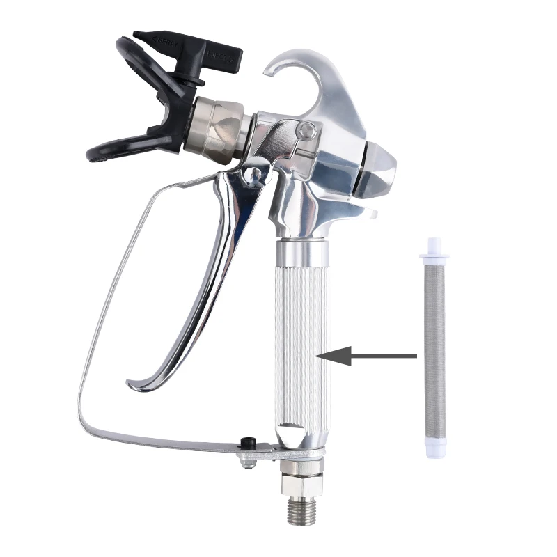Безвоздушный Краскораспылитель RONGPENG с фильтром 60/100 запчасти для