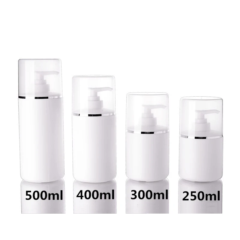 1 шт. пустой белый цилиндрический фотолосьон с насосом HDPE косметический