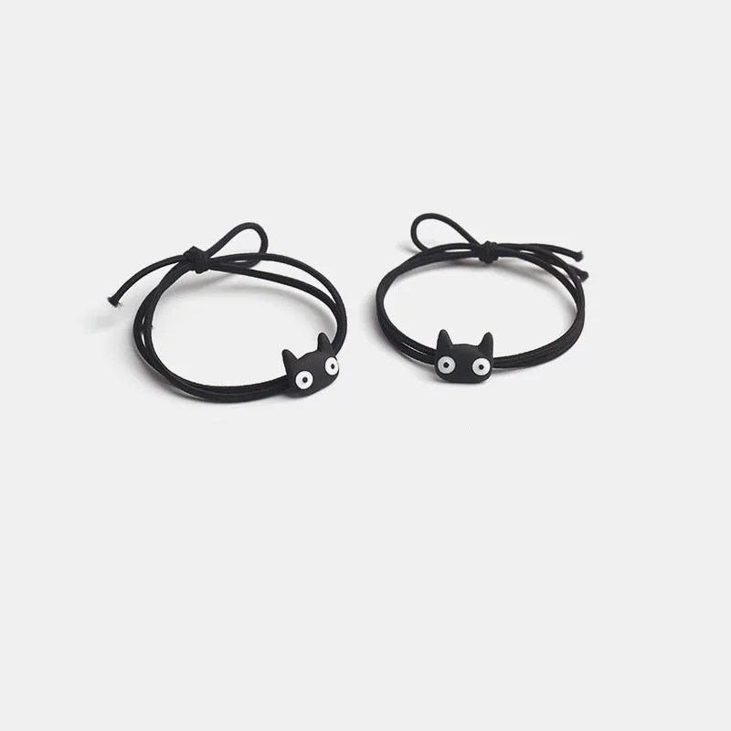 

Simple cartoon cat headband cute Animals Elastic nylon rubber band Ponytail Holder headwear Hairband For Women Girls