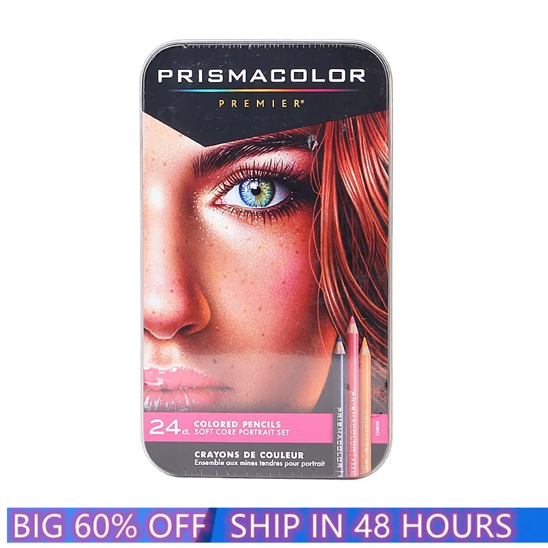 США Prismacolor Premier 24 цвета кожи цвет Портрет карандаш жирной мягкий большое ядро