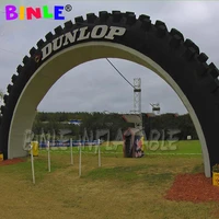 Most popular giant black inflatable tyre archinflatable tire advertisinginflatable start finish line arch for rental