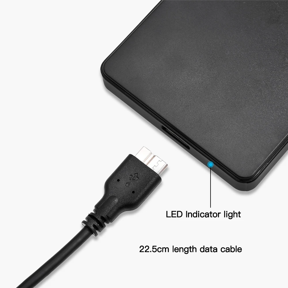 2 5 дюйма Жесткий диск SSD чехол адаптера Sata для USB 3 0 Бесплатная Гбит/с коробка