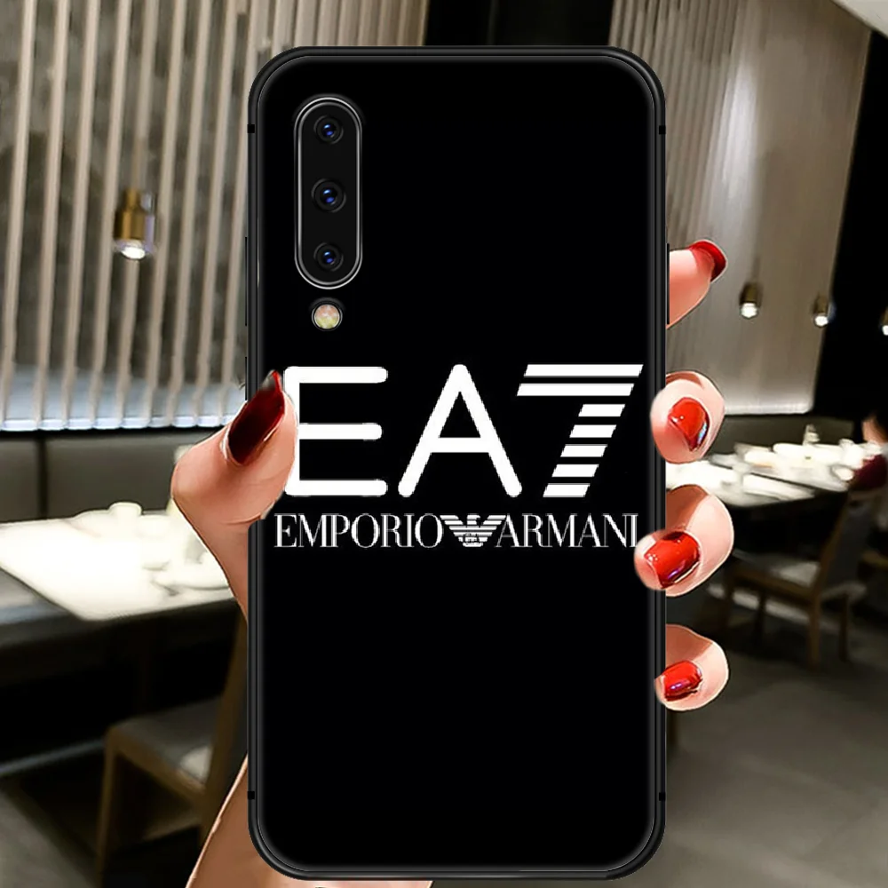 

luxury Italy Brand Giorgioe Phone Case Cover For Samsung Galaxy A10 A20 A30 E A40 A50 A51 A70 A71 J 5 6 7 8 S black Waterproof