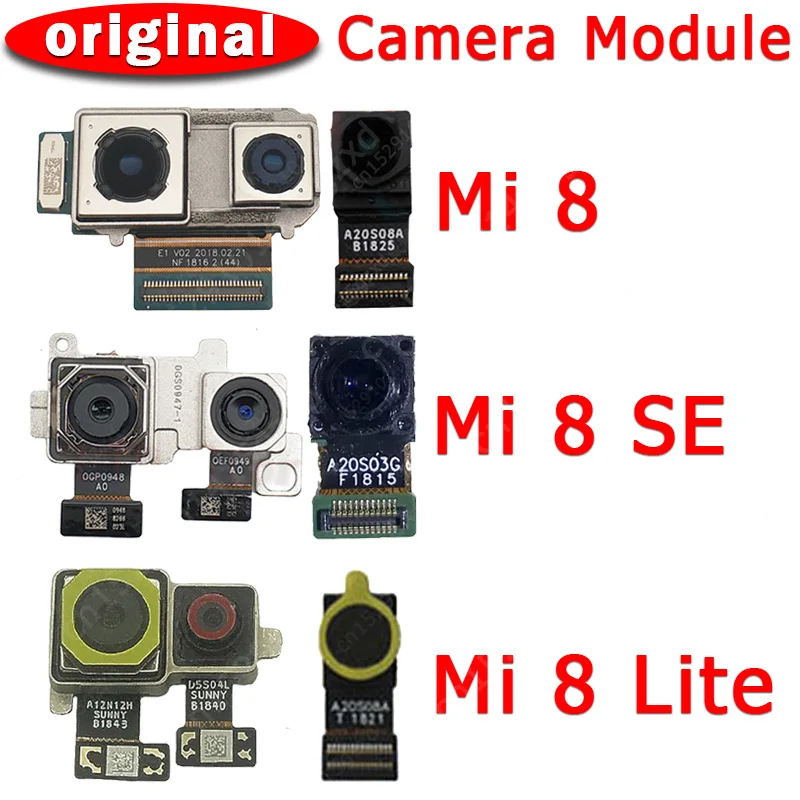 

Оригинальная фронтальная и задняя камера для Xiaomi Mi 8 Mi8 SE Lite 8SE, модуль основной фронтальной камеры, гибкий кабель, запасные части для замены