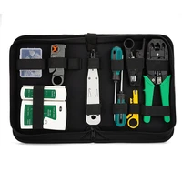 network cable tester tool lan utp screwdriver wire stripper rj45 connector computer network crimping pliers tool kit set