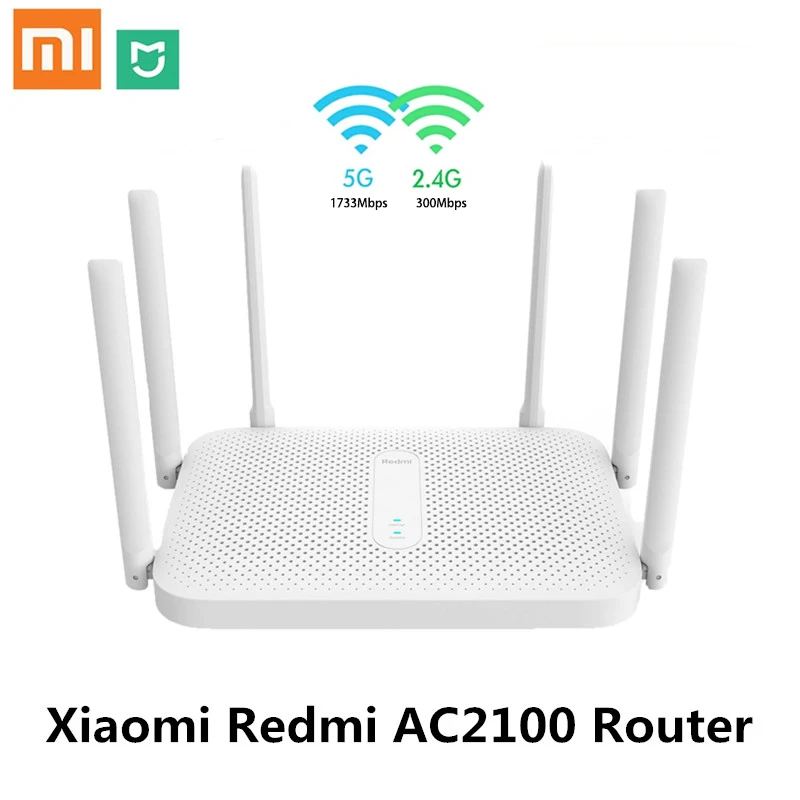 Xiaomi Redmi маршрутизатор AC2100 Gigabit 2 4G 5 0 ГГц укрепить двухдиапазонный 2033 Мбит/с