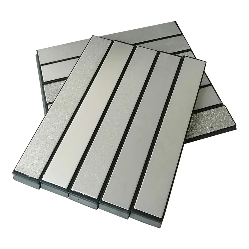 

Профессиональная система заточки, набор алмазных точильных камней, точилка с фиксированным углом и нескользящей основой для кухонных ноже...