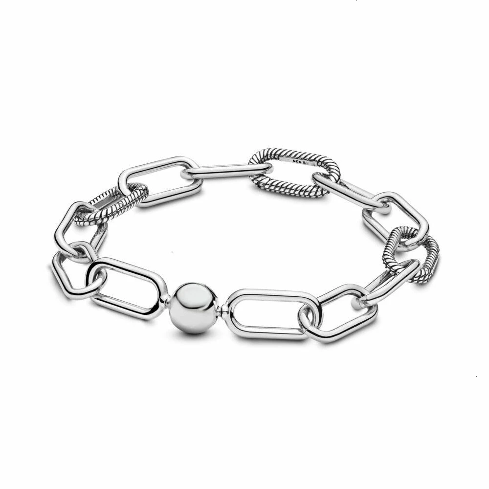 Осенний настоящий 925 пробы серебряный браслет с подвеской DIY Ювелирные изделия подходят для мужчин и женщин