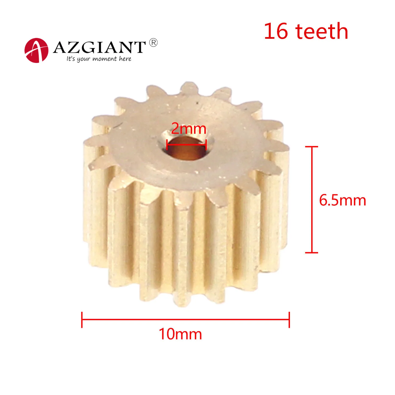 

1 шт 16T 10*6,5*2 мм медная Шестерня для 130 140 260 280 латунный двигатель