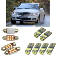 interior led car lights for mercedes c class w204 bulbs for cars license plate light 14pc