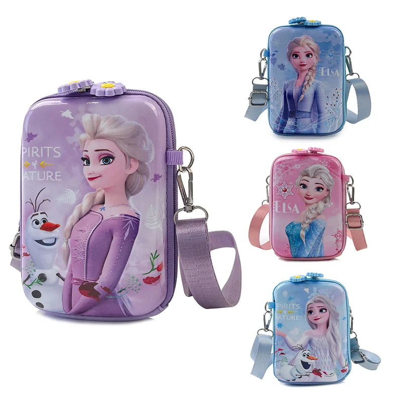 2021 Disney Frozen 2 Elsa Anna Cartoon Princess Messenger Cute Bag Hot Toys Christmas New Year Gift for Children