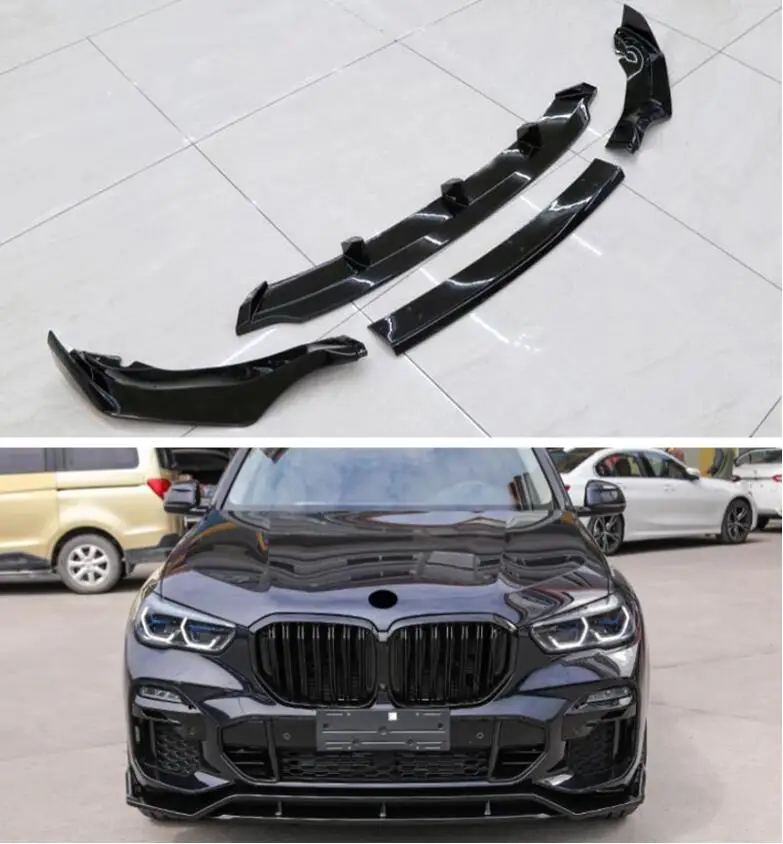 4 шт./компл. передний бампер для BMW X5 G05 2019 2020 2021 2022 спойлер разветвители крышка ABS