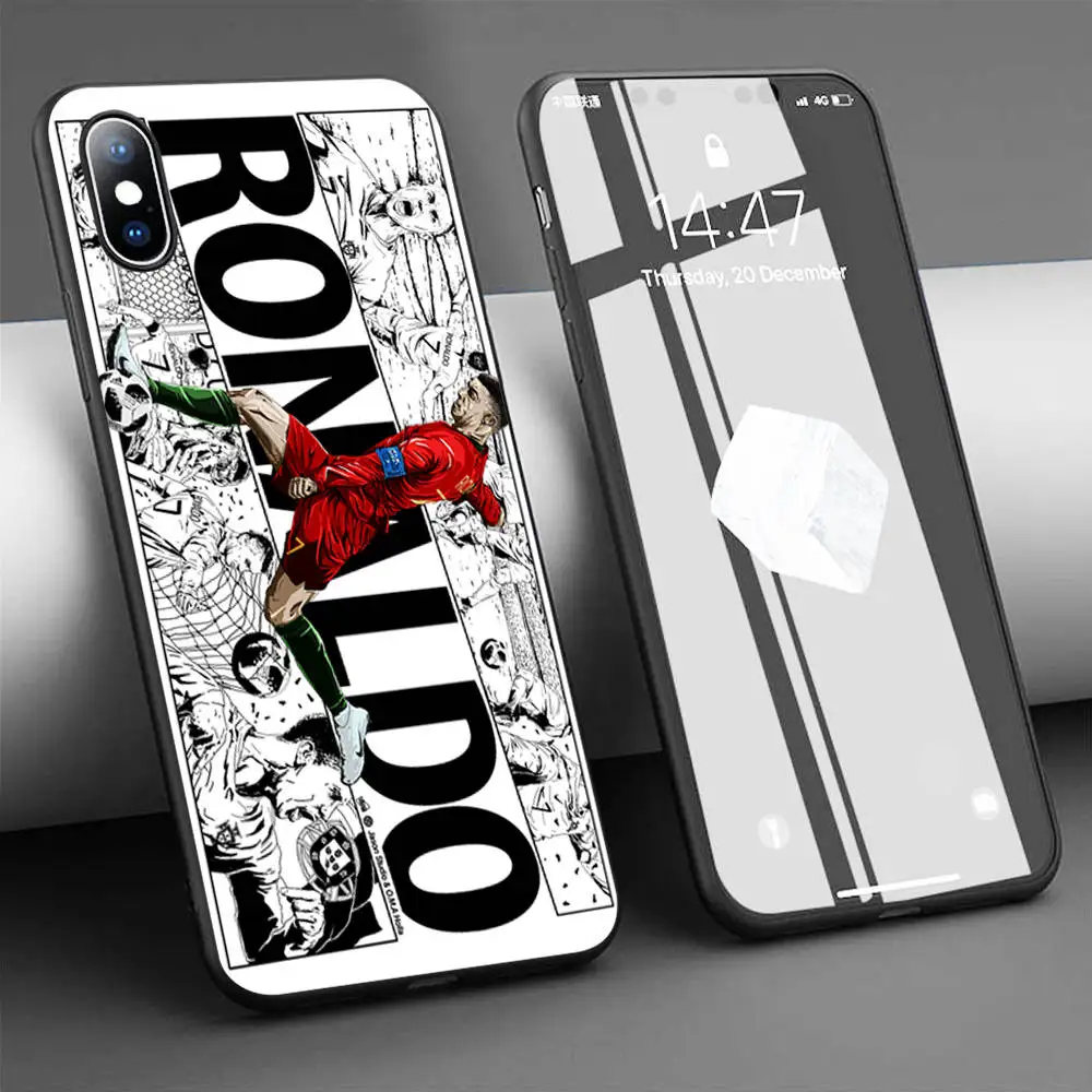 Чехол CR7 с Криштиану Роналду для iPhone 11 Pro Max XR XS 5s 6 6S 7 8 Plus мягкий силиконовый чехол