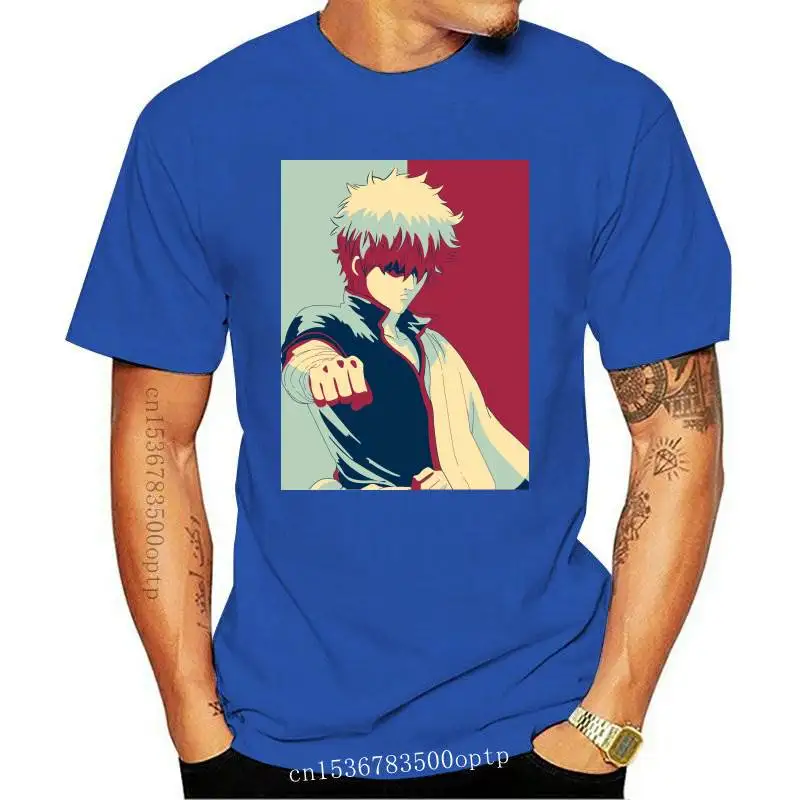 

New Fashion Men Women Gintama Tama Japanese Anime T-shirt O-Neck Short Sleeves Summer Sakata Gintoki Cool Top Tee Funny T Shirt
