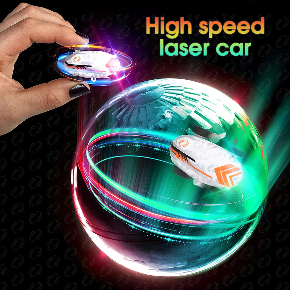 Мини гоночный автомобиль с USB-зарядкой высокоскоростная Лазерная Игрушка