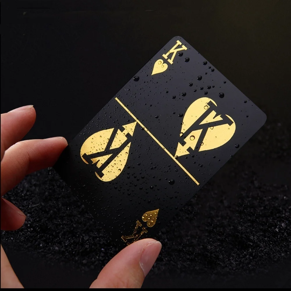 

foreign trade new hot stamping plastic cards creative waterproof magic plastic poker flower cut