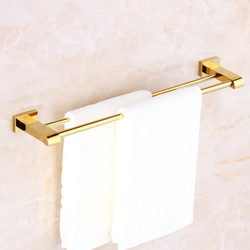 Настенный медный держатель для полотенец 40-60 см | Обустройство дома