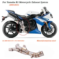 r1 delete catalyst middle pipe for 2009 2014 yamaha r1 yzf r1 motorcycle original exhaust pipe silencer system stainless steel