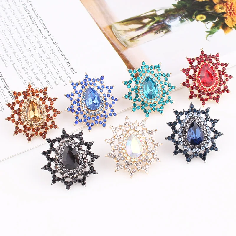 Женские Геометрические серьги-гвоздики LUBOV, золотые прямоугольные серьги-стразы, вечерние ювелирные изделия в подарок, 2020