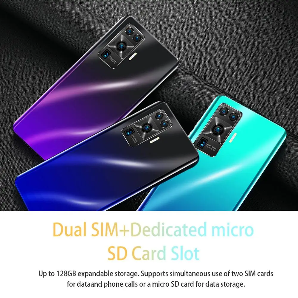 

X50 mini 5.8 Inch Full Screen 4800mAh 8+16MP Andriod Phones 8 Core Dual SIM Cellphones 4GB+64GB Smartphones 3D Glass Plated