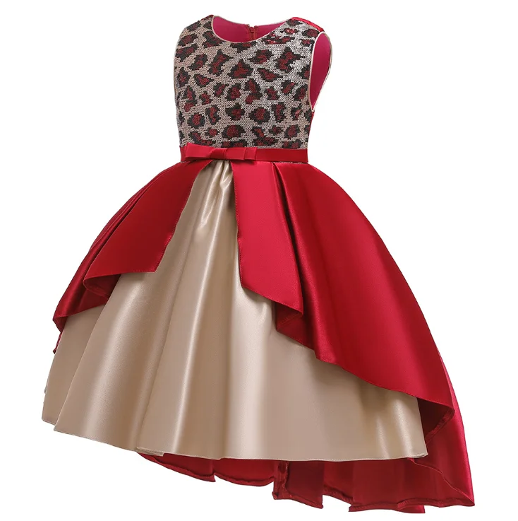 Платье для девочек со шлейфом нарядное платье принцессы на день рождения