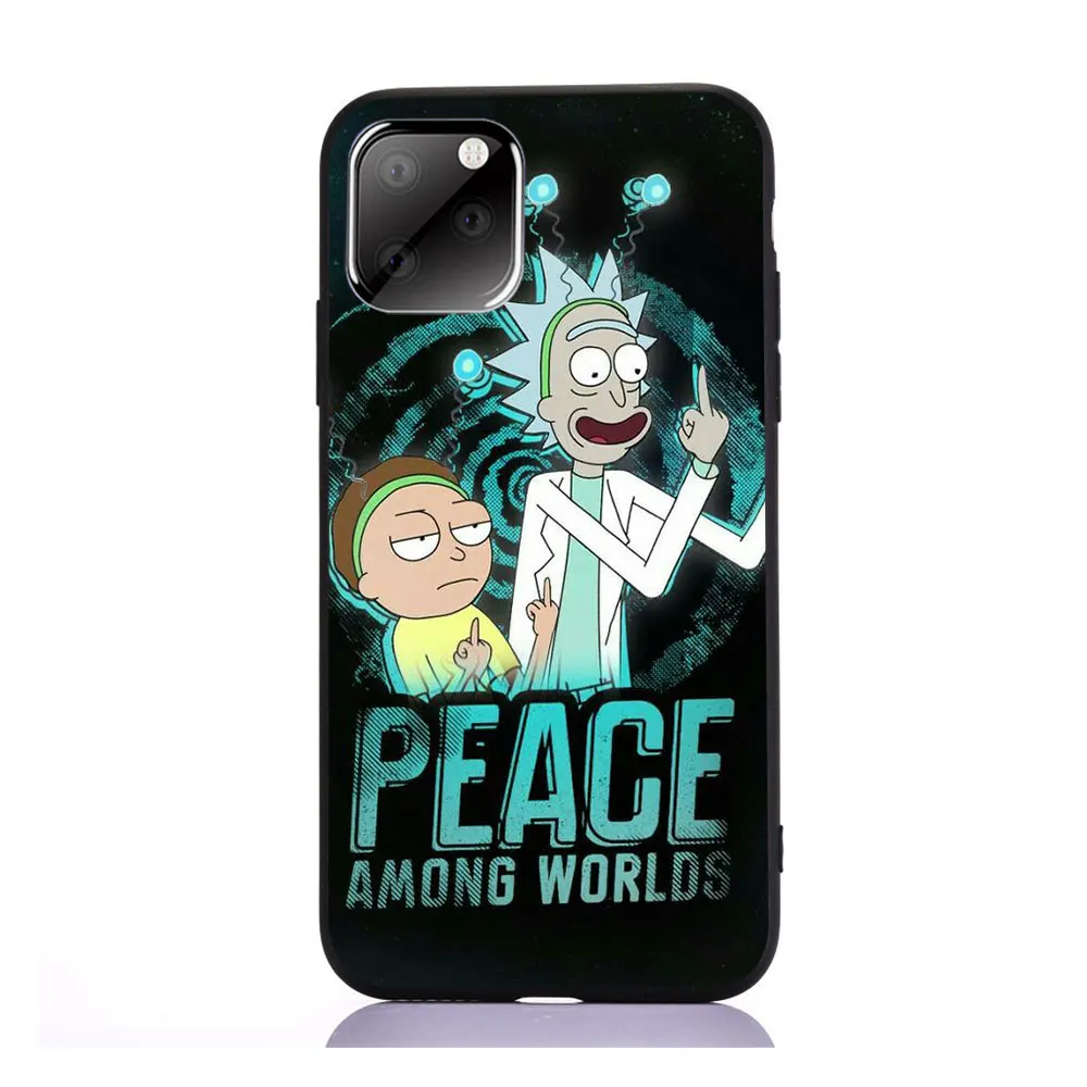 Горячая Распродажа, чехол для телефона с аниме Риком и Морти для iphone 11 PRO MAX 7 5S SE 6s 7 8 Plus, чехол из ТПУ для iphone X XR XS MAX, чехол - Цвет: TPU A2061