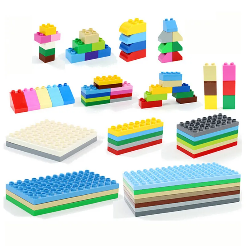 Большие строительные блоки для малышей игрушки 2*2 2*4 4*8 8*8 пластина совместимая с