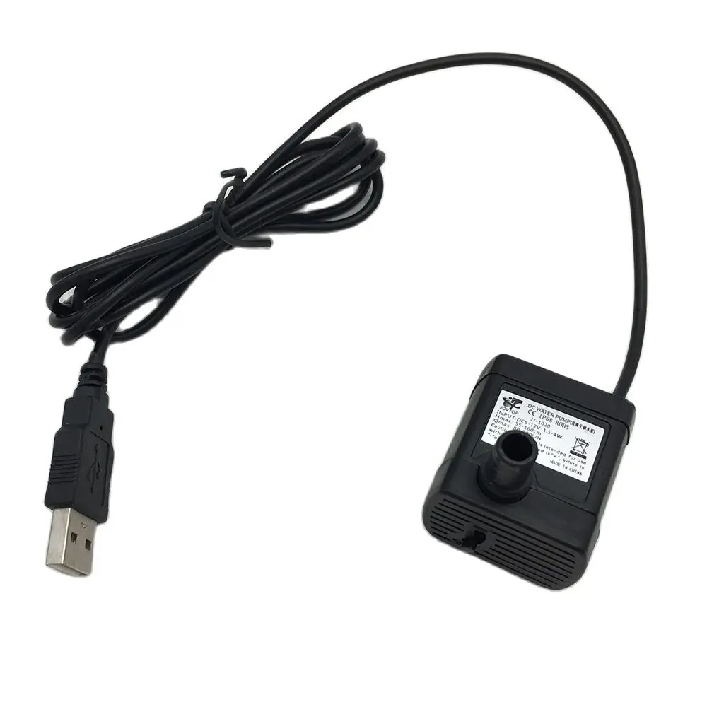 JT-1020 USB/Мама DC 5 ~ 12 В 80 200 л/ч микро погружной Бесщеточный Водяной насос |