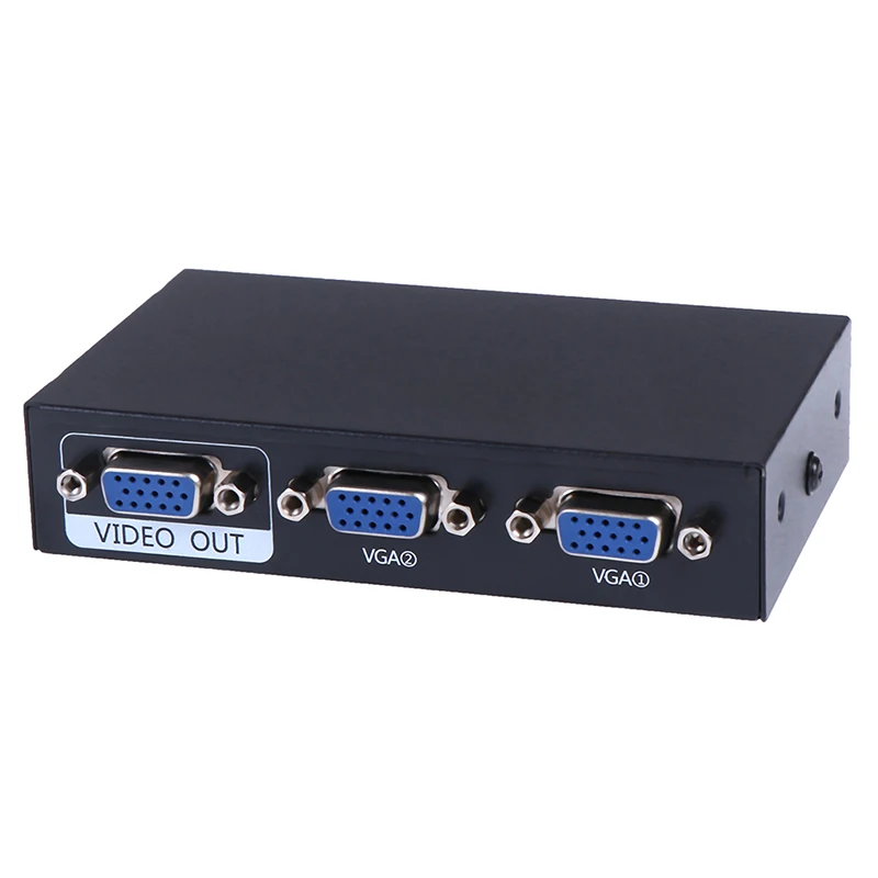 1 шт. Новый 2-портовый компьютер VGA переключатель Sharer KVM разрешение 1920x1440 |