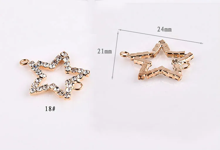 Корейский DIY Ювелирный материал полная Стразы бриллиант персик сердце серьга в