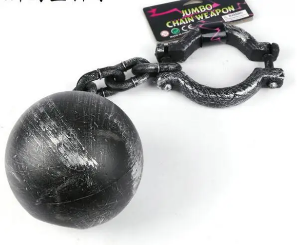 1pc foot chain Карнавальные вечерние костюмы на Хеллоуин для мужчин, женщин, детей, детей, Семейные костюмы для пленных, нарядные платья - Цвет: 1pc foot chain