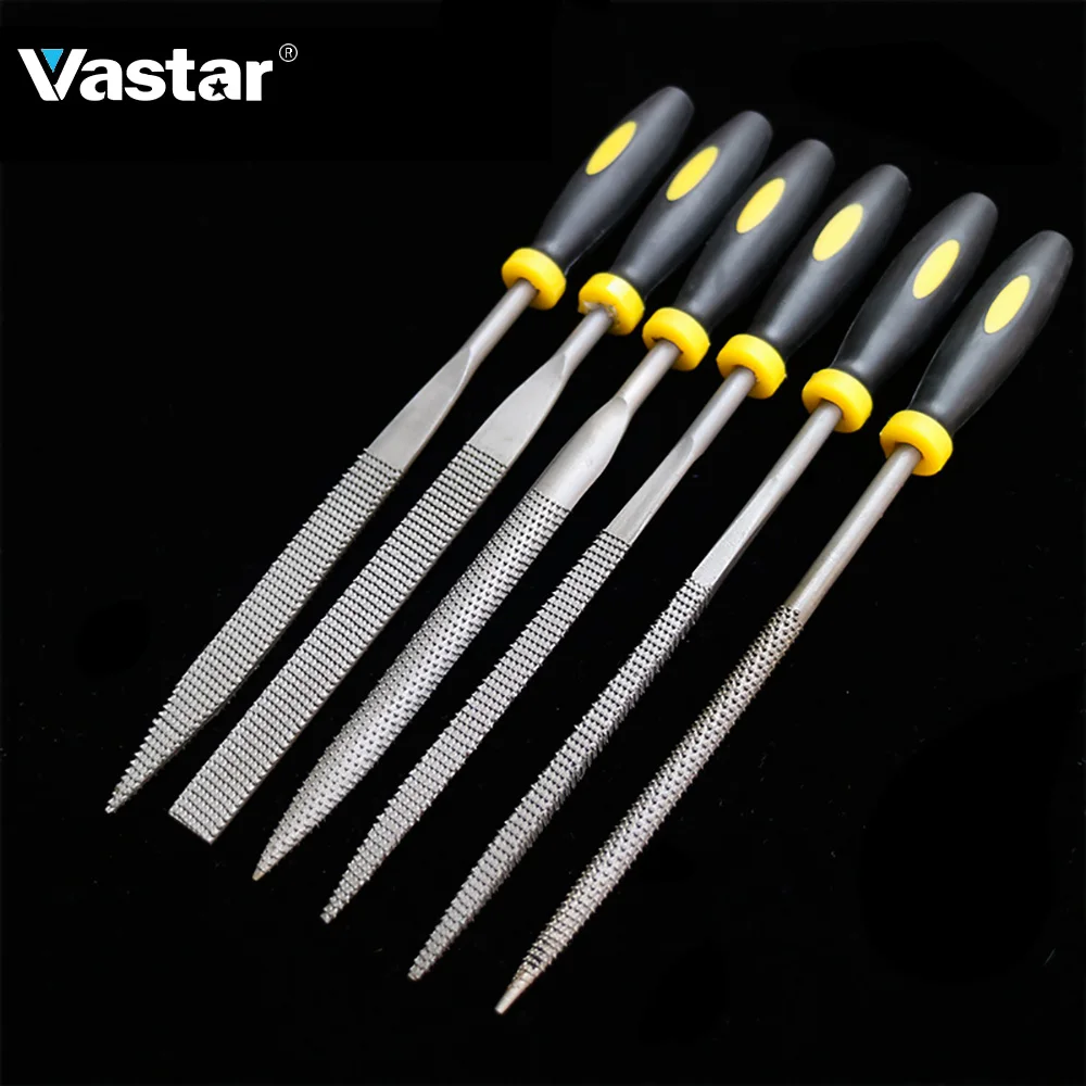 Vastar 6x140 мм мини-металлический Rasp надфили Набор инструментов для резьбы по дереву для стальных надфили для подачи деревообработки плоский напильник инструмент