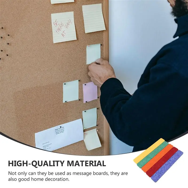

5pcs Adhesive Creative Felt Wall Stickers Felt Bulletin Boards Picture Memo Display Boards for Classroom Home
