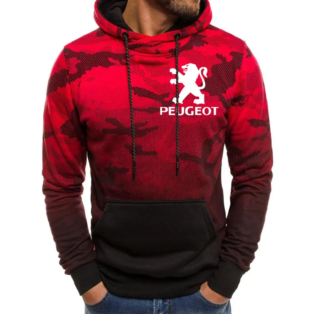 

2020 New Spring Autumn Men's Hoodies Peugeot Car Logo printing high quality Cotton Fashion Men's hoodie Sweatshirt