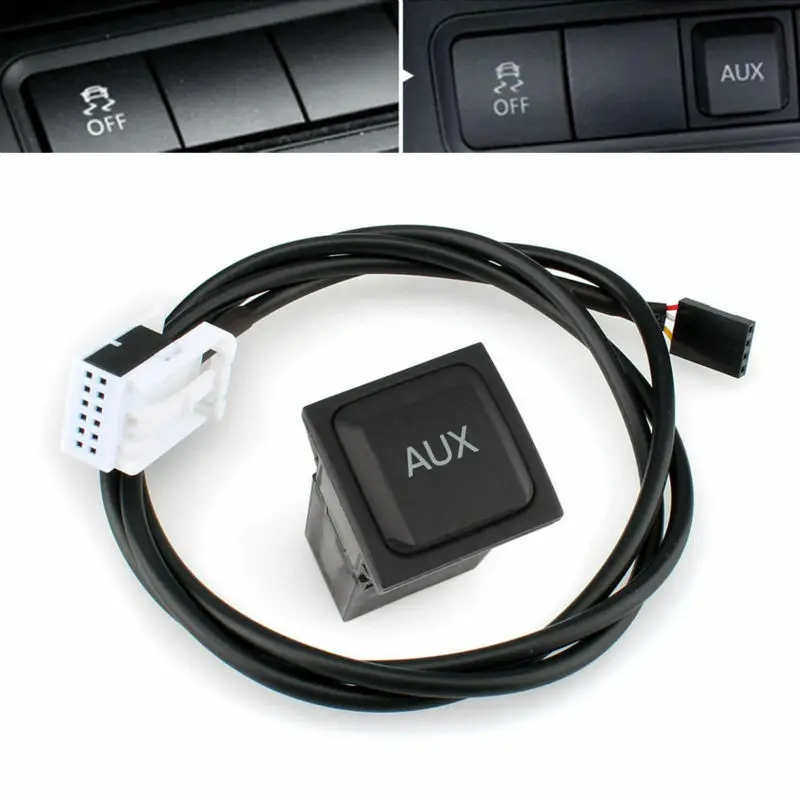 1 шт. DC 12 В высококачественный кабель AUX переключатель для VW RCD510 RCD310/300 Golf/GTI Jetta/GLI MK5