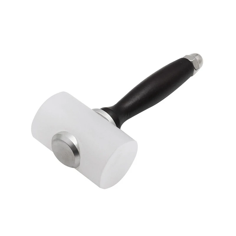 

Wooden Handle Hammer T Shape Leather Carving Nylon Hammer Leather Mallet Print Hammer DIY Leather Working Tool