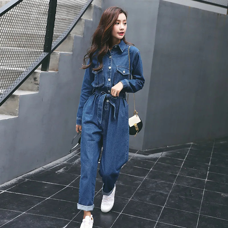 Новинка 2019 женская одежда повседневные винтажные осенние джинсы свободные с