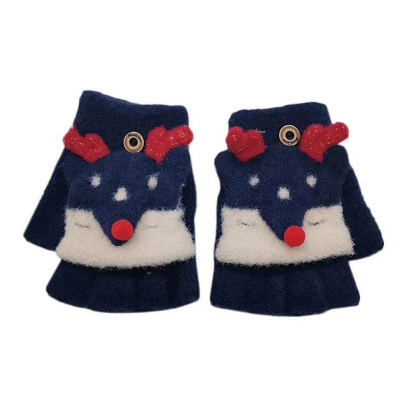 Детские зимние перчатки детские для мальчиков и девочек 3-8 лет теплые варежки с