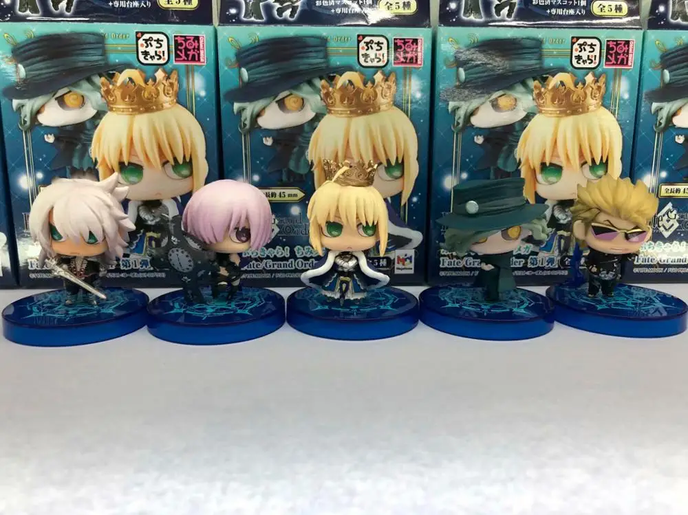 6 шт./компл. Fate Grand Order Fate FGO Saber Mash Kyrielight аниме фигурка ПВХ Новая коллекция Коллекция игрушечных фигурок