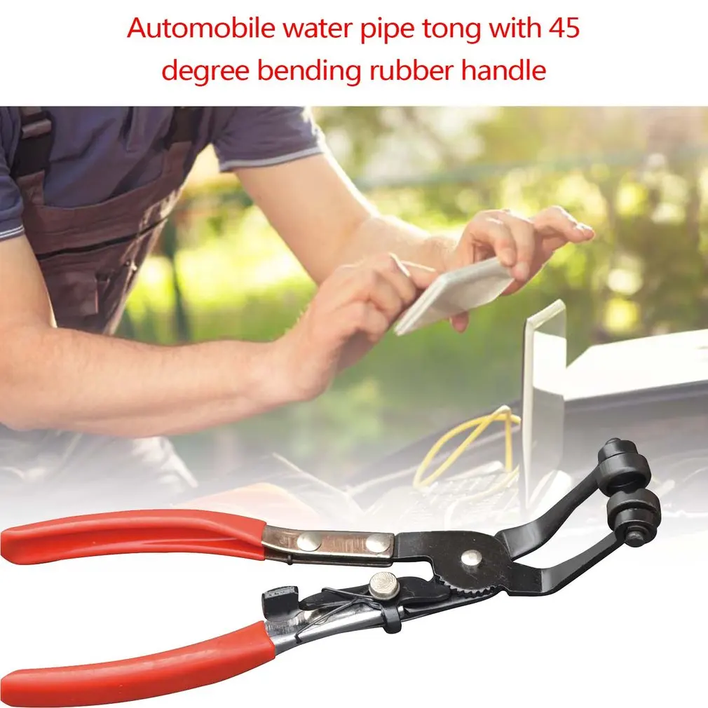 

Long Automotive Hose Clamp Pliers Straight Throat Pipe Clamp Removal Tool Plastic Handle Automotive Water Pipe Clamp