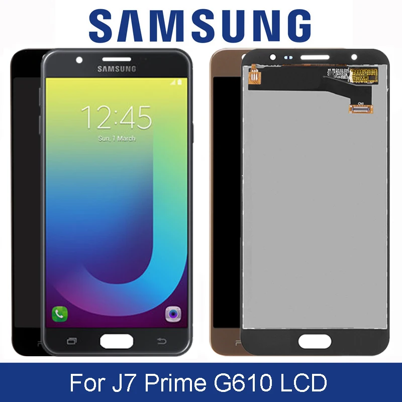Оригинальный Super AMOLED ЖК дисплей 5 дюйма для SAMSUNG Galaxy J7 Prime G610 G610F дигитайзер