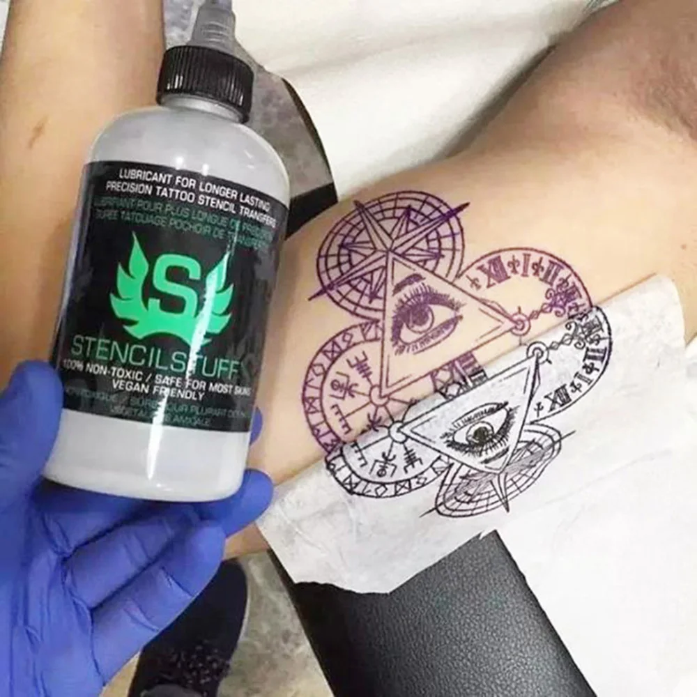 Hot! 120ml 4oz/8oz America Brand Tktx Stencil Stuff Longer Lasting Tattoo Stencils Paint Transfer Inks Tattoo Ink Dynamic Tools