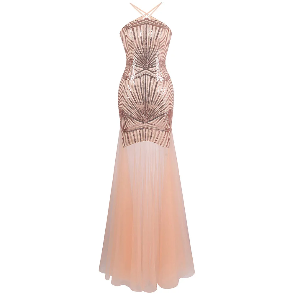Angel-Fashion, женские вечерние платья, длинные, формальные, v-образный вырез, прозрачные, специальные, вечерние платья, Cyan 442 420