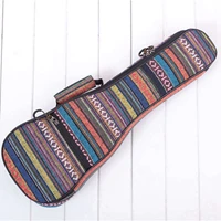 padded cotton folk portable bass guitar bag ukulele case box cover guitar backpack with double strap